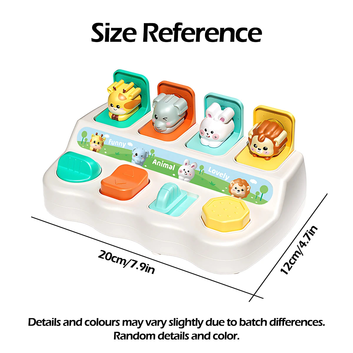 Montessori Pop-Up Animal Toys & Learning Boxes Migliora le abilità logiche e motorie per i bambini