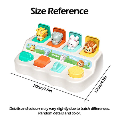 Montessori Pop-Up Animal Toys & Learning Boxes Migliora le abilità logiche e motorie per i bambini