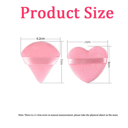 20/30Pcs Triangolo di velluto in polvere Puff Wet & Dry Use Makeup Spugna per la fondazione, cosmetici, e la fusione di bellezza