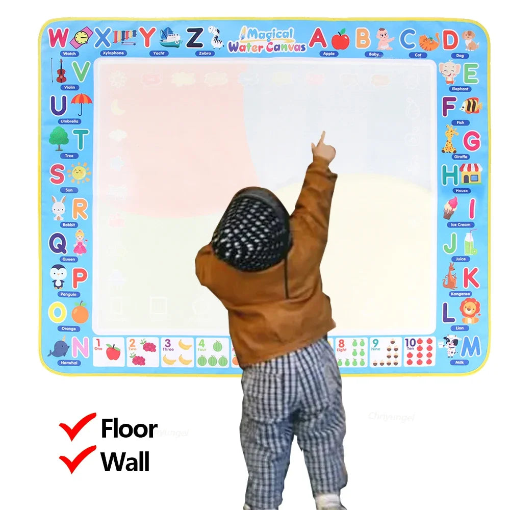 100x80CM Montessori Magic Drawing Board Magic Doodle Mat per bambini di arte educativa e di controllo della penna