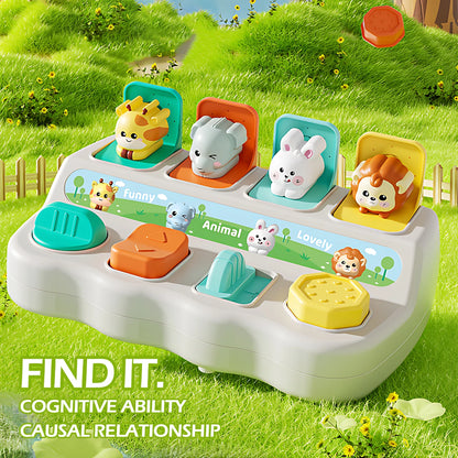Montessori Pop-Up Animal Toys & Learning Boxes Migliora le abilità logiche e motorie per i bambini