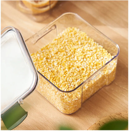 Contenitore di plastica, pasta e condimento | Scatola dell'organizzatore della cucina a prova di umidità