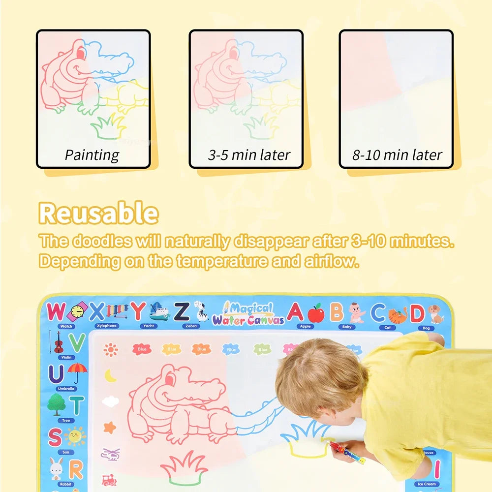 100x80CM Montessori Magic Drawing Board Magic Doodle Mat per bambini di arte educativa e di controllo della penna