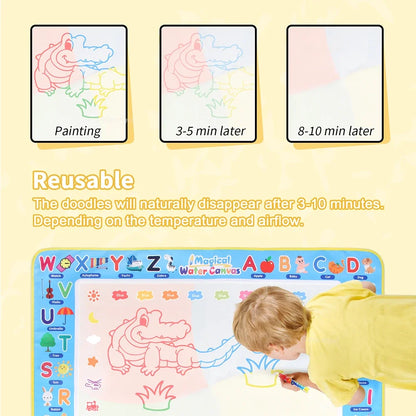 100x80CM Montessori Magic Drawing Board Magic Doodle Mat per bambini di arte educativa e di controllo della penna