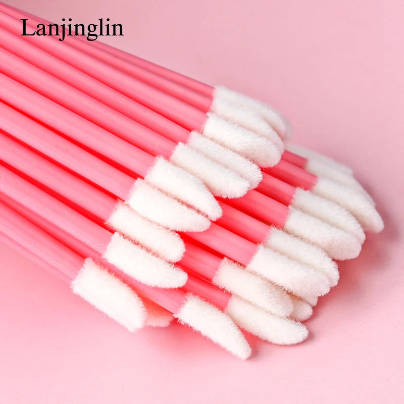 Lanjinglin 5/50 pezzi pennello monouso labbro pennello per il trucco pennelli Applicatore rossetto bacche e ciglia strumento di estensione, accessori di bellezza professionale