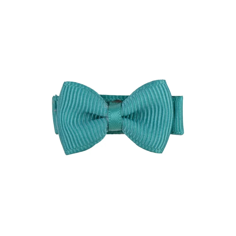 1,2 pollici mini hair Bows con clip solidi colori per bambini e baby girl