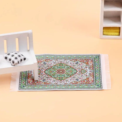 1:12 Scala stile turco miniatura casa delle bambole tappeto pavimento di copertura per la casa di gioco e accessori delle bambole