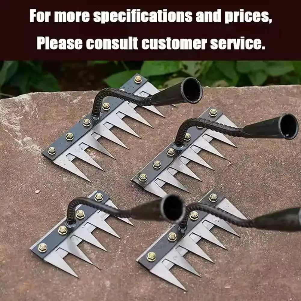 Raggio di sarchiatura del giardino in acciaio al carbonio 5/6/7/8 per l'allentamento del suolo dei denti e lo strumento di rimozione delle erbacce per fattorie, giardini e paesaggi