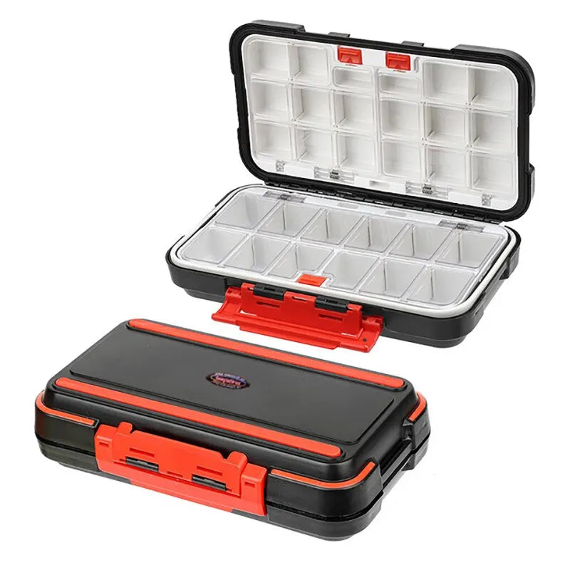 Premium impermeabile doppio-sided pesca tackle Box multifunzionale Bait & Tool Organizer