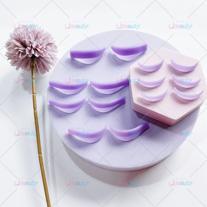 Libeauty 7 Paris Reusable Lash Lift Shield Pads Silicone ciglia Curler e accessori in ferro curling, strumento di trucco