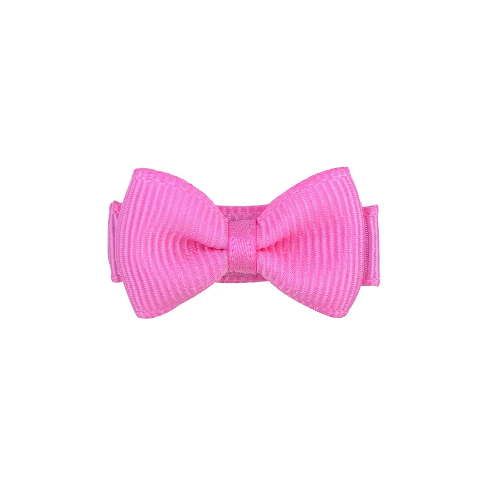 1,2 pollici mini hair Bows con clip solidi colori per bambini e baby girl