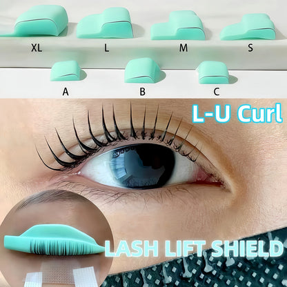 Libeauty 7 Paris Reusable Lash Lift Shield Pads Silicone ciglia Curler e accessori in ferro curling, strumento di trucco