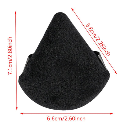 SHIDISHANGPIN Triangolo Velluto polvere Puff Riutilizzabile Viso Cosmetico Spugna, Mini Cotone Makeup Puff per la Fondazione, Ombretto, e strumenti di bellezza (1/2/3/6pcs)