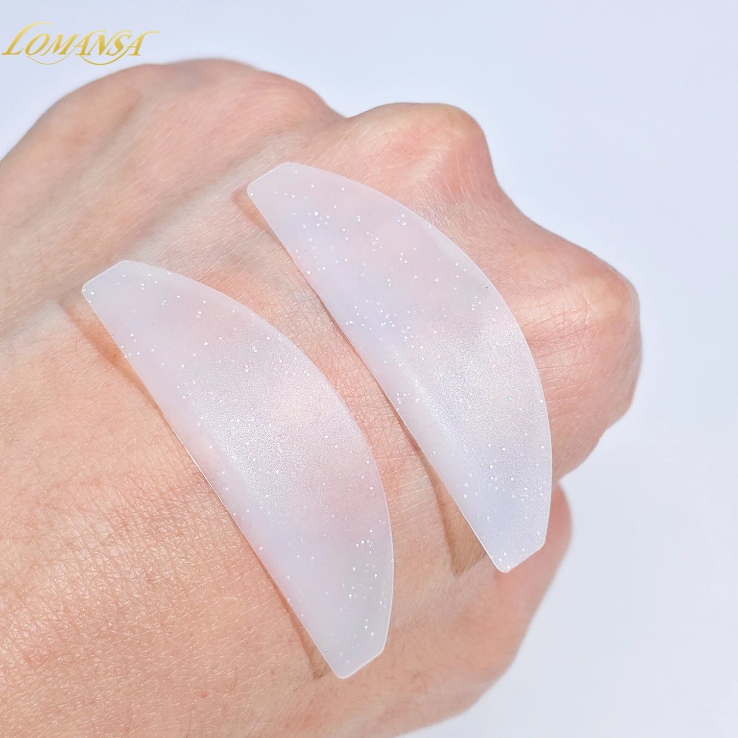 Lomansa 1 Coppia Pad ammortizzanti in silicone per ciglia e scudi per sollevamento ciglia, accessori ciglia professionali