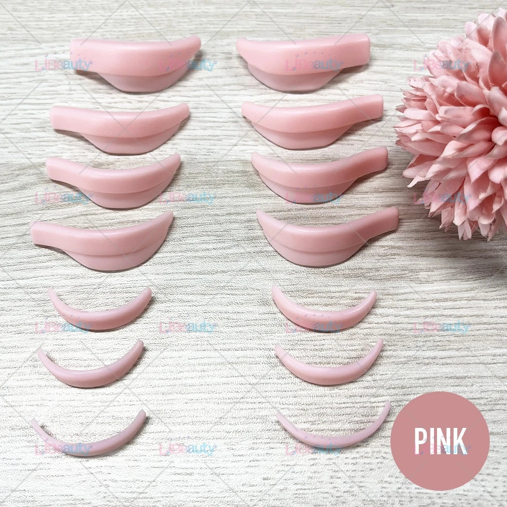 Libeauty 7 Paris Reusable Lash Lift Shield Pads Silicone ciglia Curler e accessori in ferro curling, strumento di trucco