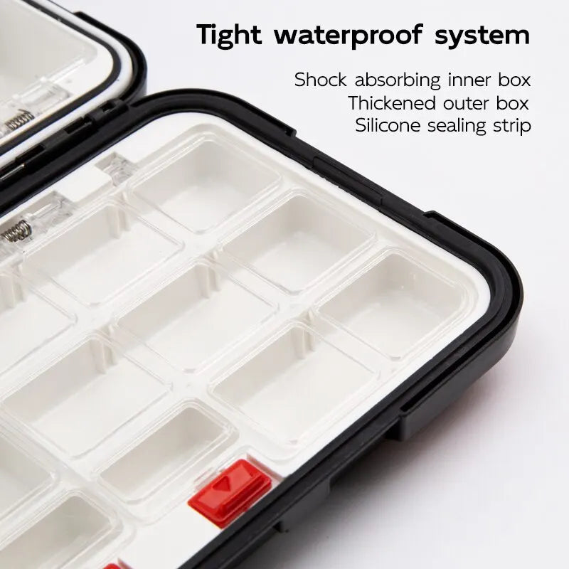 Premium impermeabile doppio-sided pesca tackle Box multifunzionale Bait & Tool Organizer