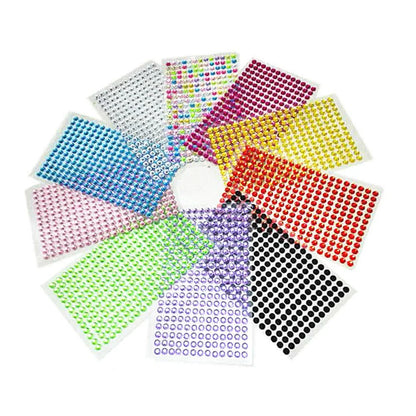 1040/900/504Pcs Adesivi autoadesivi in cristallo acrilico fai da te per telefono, carte e mestieri