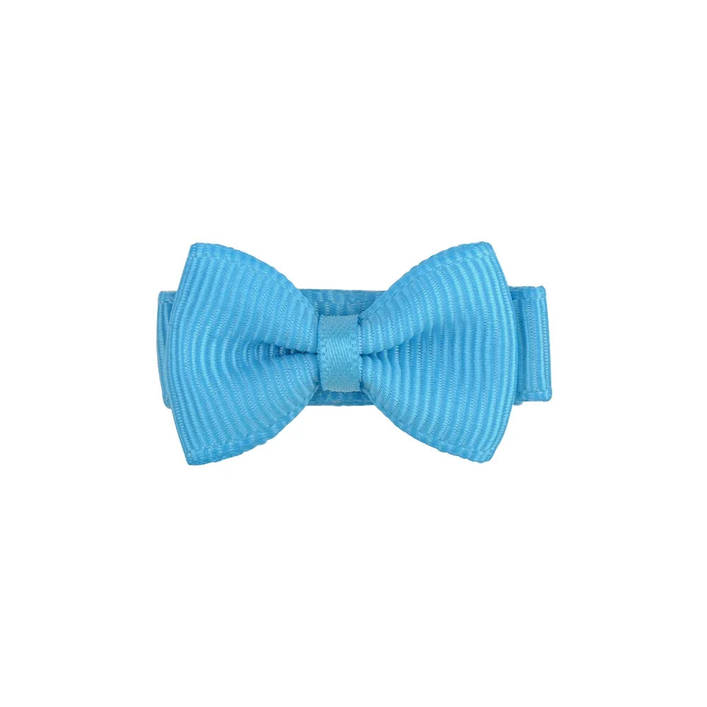 1,2 pollici mini hair Bows con clip solidi colori per bambini e baby girl
