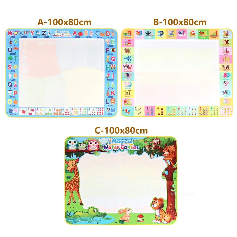 100x80CM Montessori Magic Drawing Board Magic Doodle Mat per bambini di arte educativa e di controllo della penna