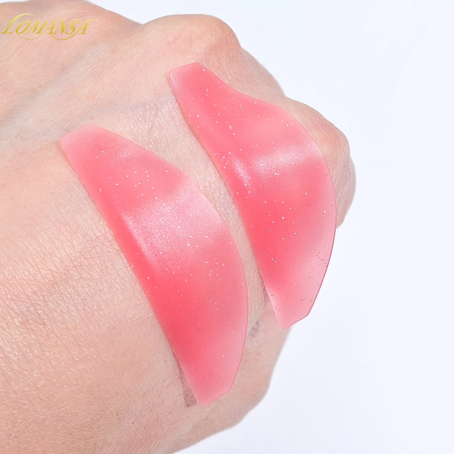 Lomansa 1 Coppia Pad ammortizzanti in silicone per ciglia e scudi per sollevamento ciglia, accessori ciglia professionali