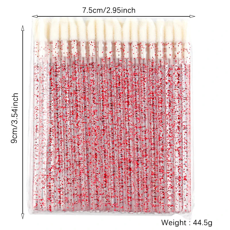 Lanjinglin 5/50 pezzi pennello monouso labbro pennello per il trucco pennelli Applicatore rossetto bacche e ciglia strumento di estensione, accessori di bellezza professionale
