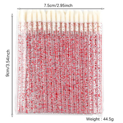 Lanjinglin 5/50 pezzi pennello monouso labbro pennello per il trucco pennelli Applicatore rossetto bacche e ciglia strumento di estensione, accessori di bellezza professionale