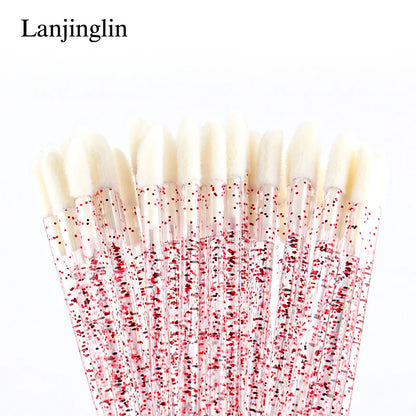 Lanjinglin 5/50 pezzi pennello monouso labbro pennello per il trucco pennelli Applicatore rossetto bacche e ciglia strumento di estensione, accessori di bellezza professionale