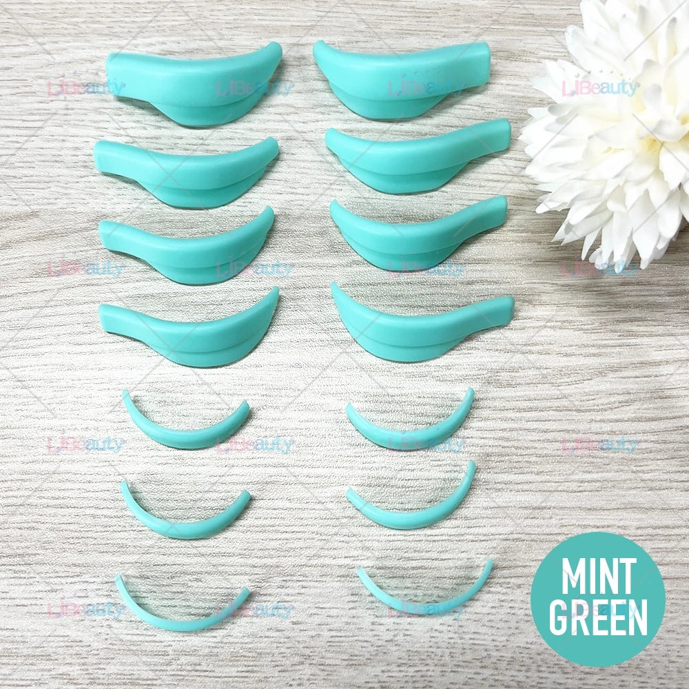 Libeauty 7 Paris Reusable Lash Lift Shield Pads Silicone ciglia Curler e accessori in ferro curling, strumento di trucco