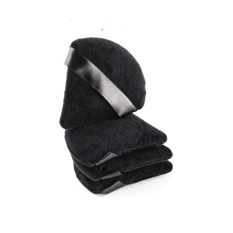 SHIDISHANGPIN Triangolo Velluto polvere Puff Riutilizzabile Viso Cosmetico Spugna, Mini Cotone Makeup Puff per la Fondazione, Ombretto, e strumenti di bellezza (1/2/3/6pcs)