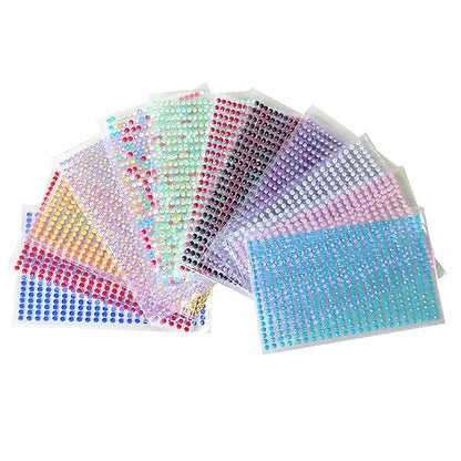 1040/900/504Pcs Adesivi autoadesivi in cristallo acrilico fai da te per telefono, carte e mestieri