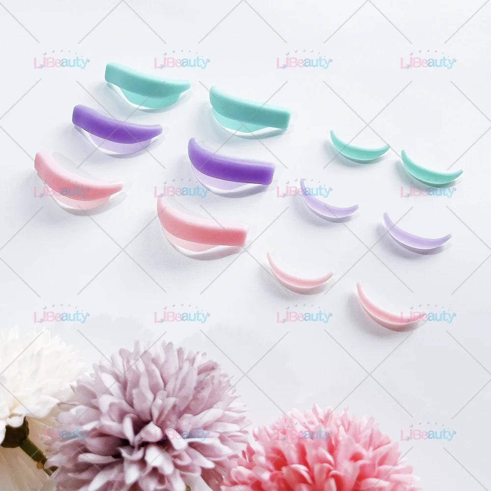 Libeauty 7 Paris Reusable Lash Lift Shield Pads Silicone ciglia Curler e accessori in ferro curling, strumento di trucco