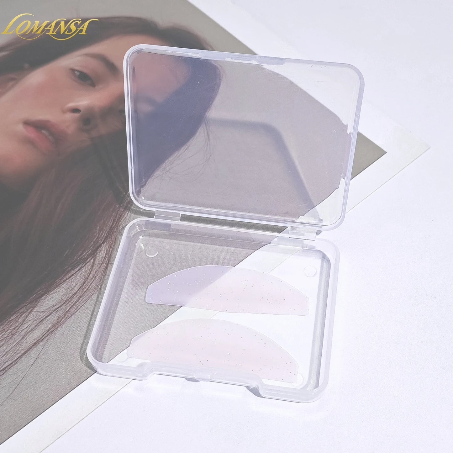 Lomansa 1 Coppia Pad ammortizzanti in silicone per ciglia e scudi per sollevamento ciglia, accessori ciglia professionali