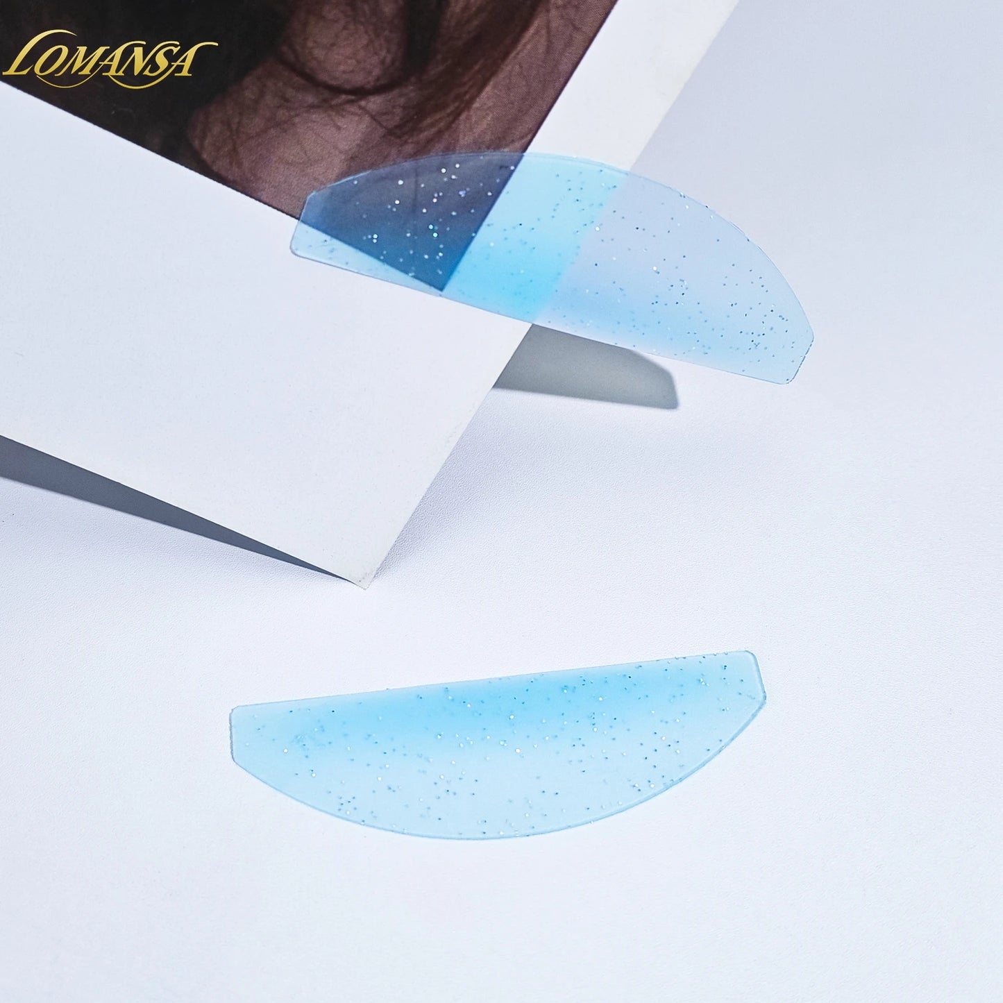 Lomansa 1 Coppia Pad ammortizzanti in silicone per ciglia e scudi per sollevamento ciglia, accessori ciglia professionali