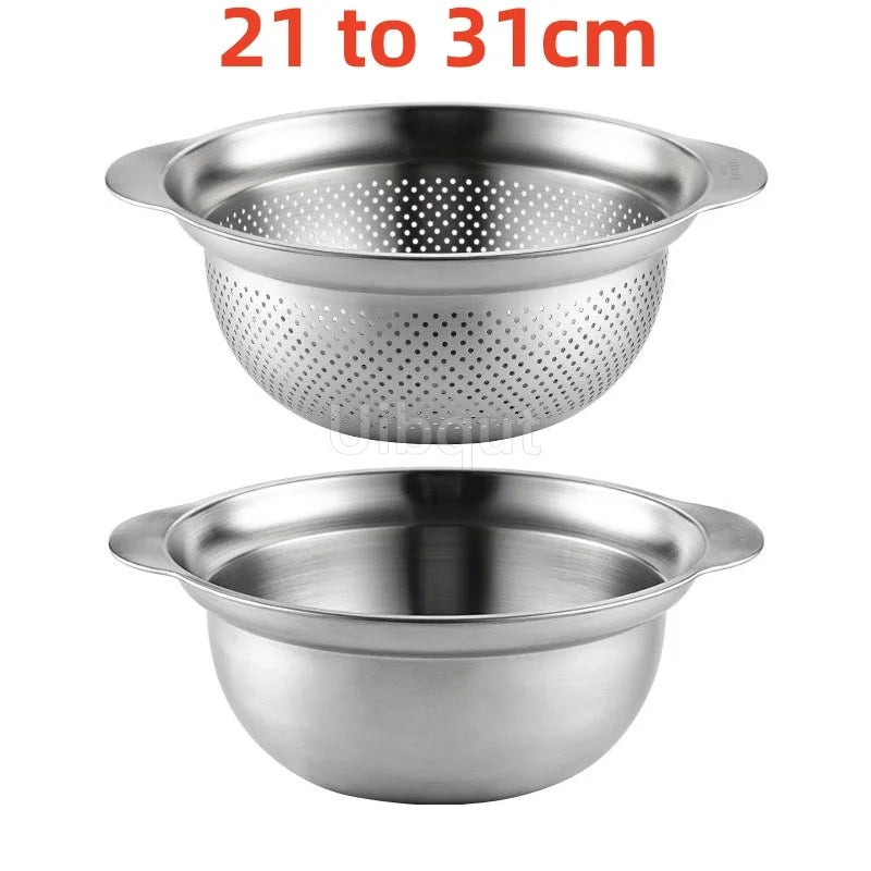 304 Lavabo verdure in acciaio inox e lavapavimenti multi-purpose, filtro frutta, cestino da cucina