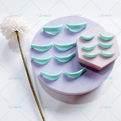 Libeauty 7 Paris Reusable Lash Lift Shield Pads Silicone ciglia Curler e accessori in ferro curling, strumento di trucco