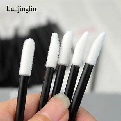 Lanjinglin 5/50 pezzi pennello monouso labbro pennello per il trucco pennelli Applicatore rossetto bacche e ciglia strumento di estensione, accessori di bellezza professionale