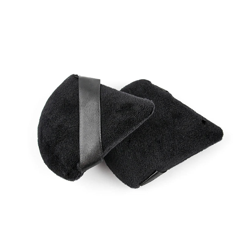 SHIDISHANGPIN Triangolo Velluto polvere Puff Riutilizzabile Viso Cosmetico Spugna, Mini Cotone Makeup Puff per la Fondazione, Ombretto, e strumenti di bellezza (1/2/3/6pcs)