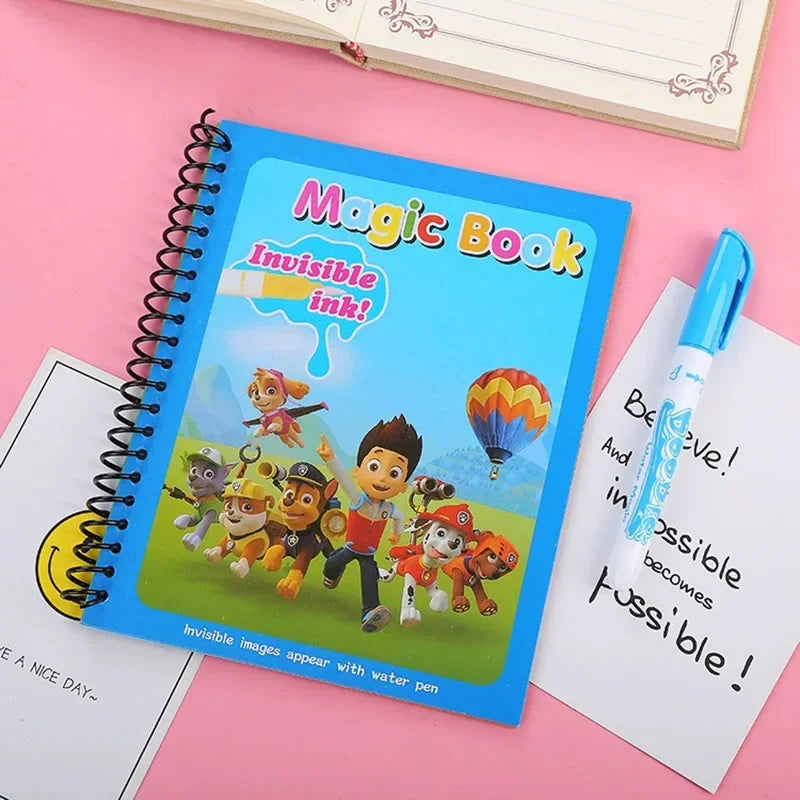 Paw Patrol Disegno Libri da colorare per i bambini Libro d'acqua magico con Penna Bambini Educazione Giocattolo Bambino