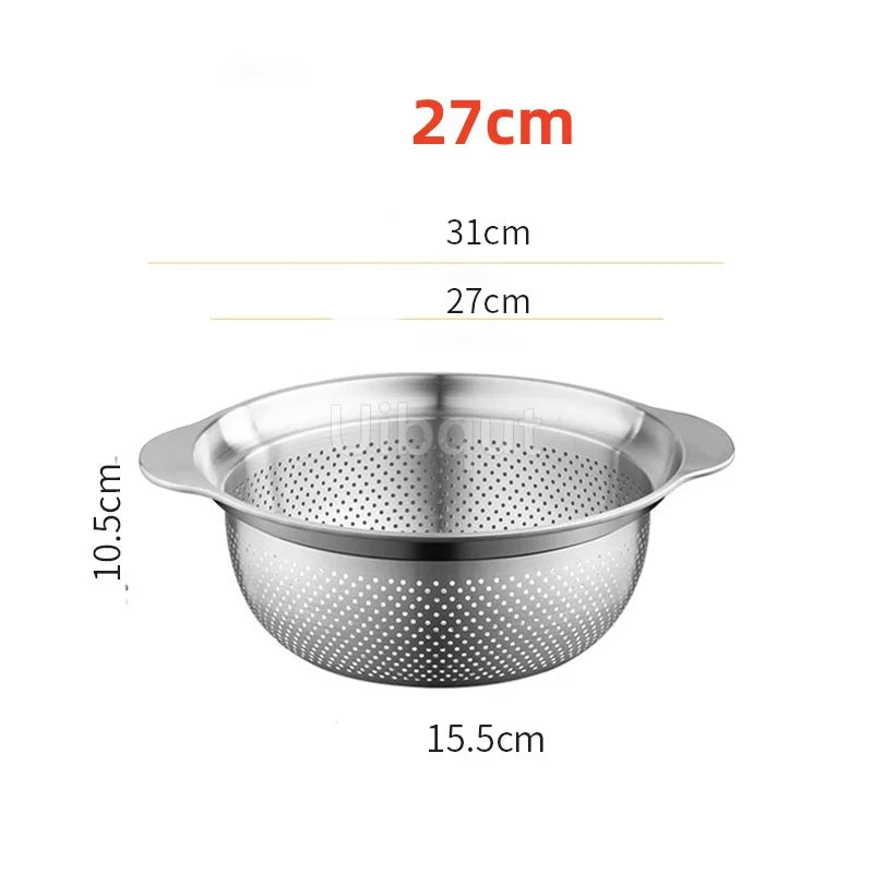 304 Lavabo verdure in acciaio inox e lavapavimenti multi-purpose, filtro frutta, cestino da cucina