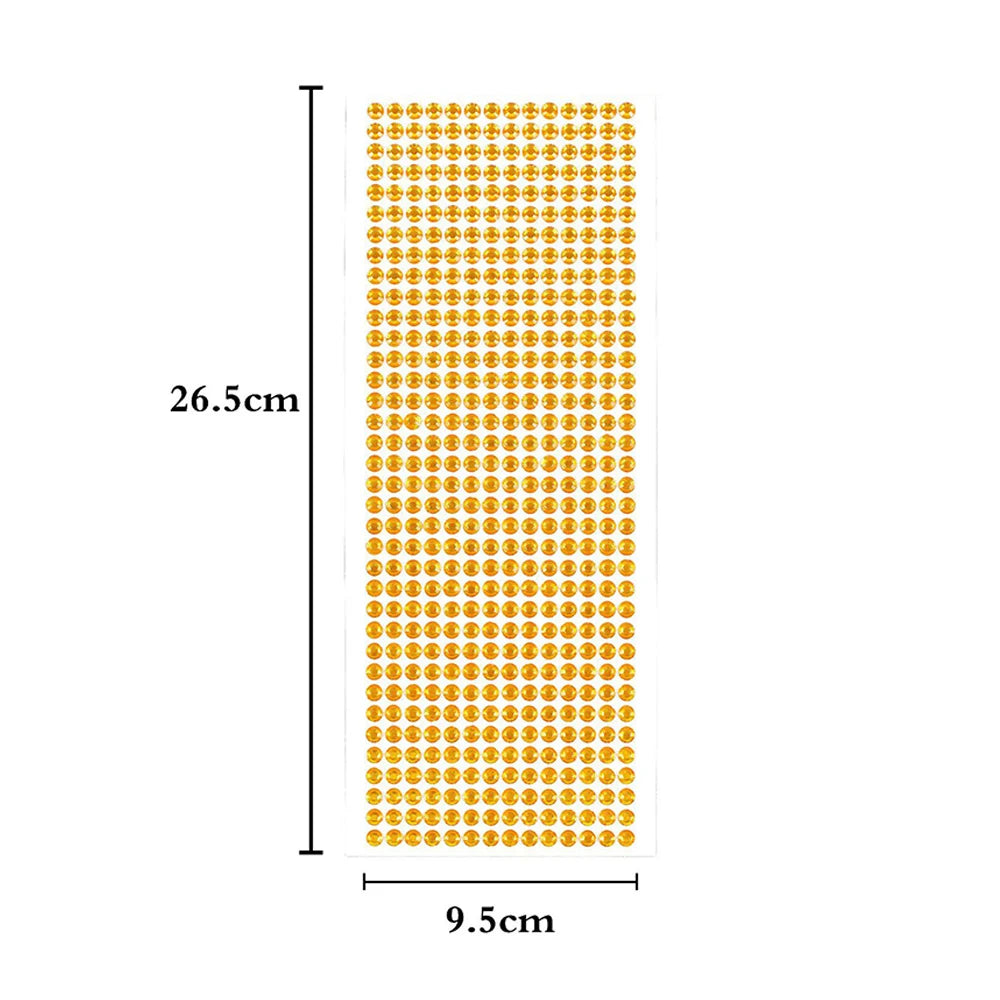 1040/900/504Pcs Adesivi autoadesivi in cristallo acrilico fai da te per telefono, carte e mestieri