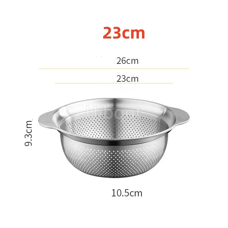 304 Lavabo verdure in acciaio inox e lavapavimenti multi-purpose, filtro frutta, cestino da cucina