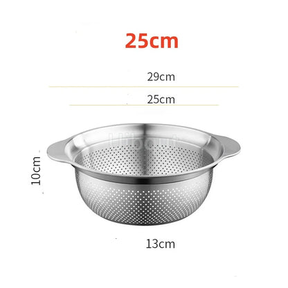 304 Lavabo verdure in acciaio inox e lavapavimenti multi-purpose, filtro frutta, cestino da cucina