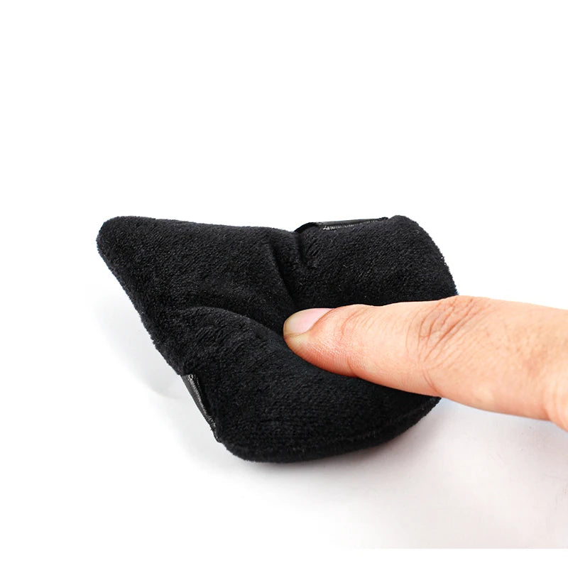 SHIDISHANGPIN Triangolo Velluto polvere Puff Riutilizzabile Viso Cosmetico Spugna, Mini Cotone Makeup Puff per la Fondazione, Ombretto, e strumenti di bellezza (1/2/3/6pcs)