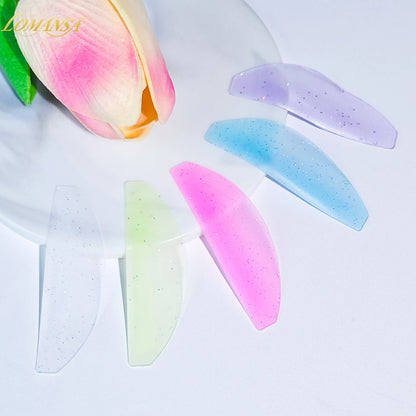 Lomansa 1 Coppia Pad ammortizzanti in silicone per ciglia e scudi per sollevamento ciglia, accessori ciglia professionali