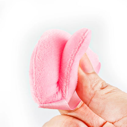 SHIDISHANGPIN Triangolo Velluto polvere Puff Riutilizzabile Viso Cosmetico Spugna, Mini Cotone Makeup Puff per la Fondazione, Ombretto, e strumenti di bellezza (1/2/3/6pcs)