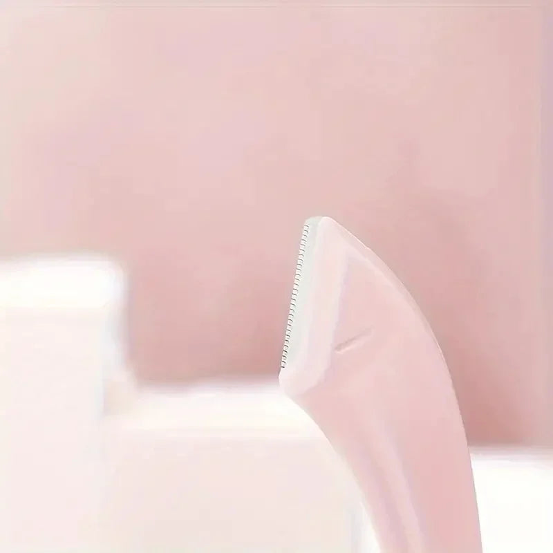 Set di forbici trimmer 3 pezzi in acciaio inossidabile, pettine e rasoio per il trucco delle ciglia e principianti, accessori di rimozione di precisione