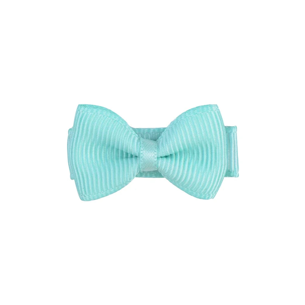 1,2 pollici mini hair Bows con clip solidi colori per bambini e baby girl