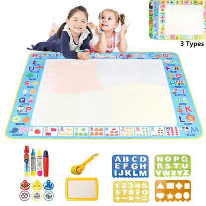 100x80CM Montessori Magic Drawing Board Magic Doodle Mat per bambini di arte educativa e di controllo della penna