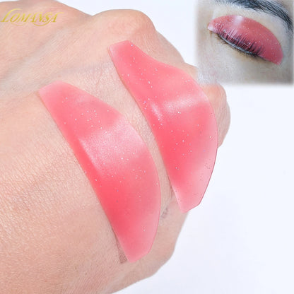 Lomansa 1 Coppia Pad ammortizzanti in silicone per ciglia e scudi per sollevamento ciglia, accessori ciglia professionali