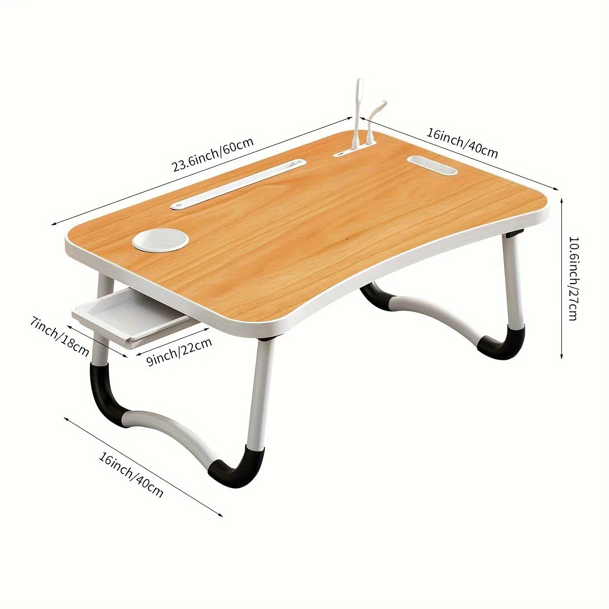 Ultra Large Portable Laptop Bed Table – Foldable Computer Desk for Bed, Sofa, or Floor